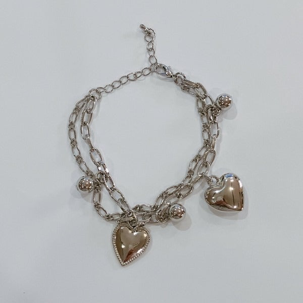 Double Heart Bracelet