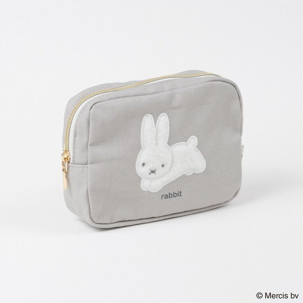 MIFFY BRUNA FLUFFY APPLIQUE Square Pouch