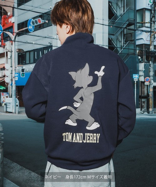 TOM T-100 High-Neck Big Sweatshirt with Back Print