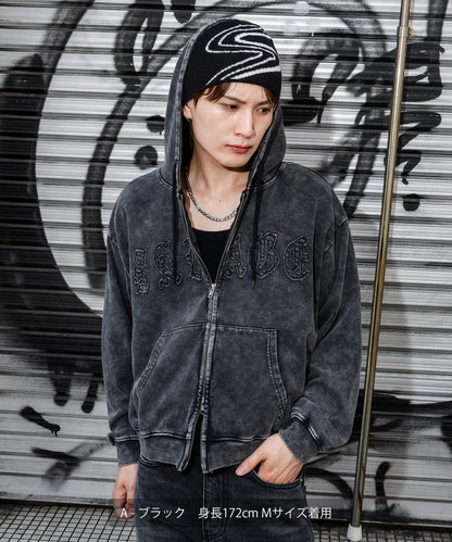 Vintage-Inspired Short-Length Fleece Sweatshirt with Zip-Up