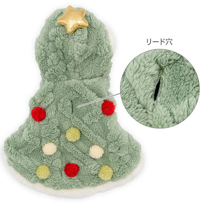 Dog Clothes Christmas Tree Poncho