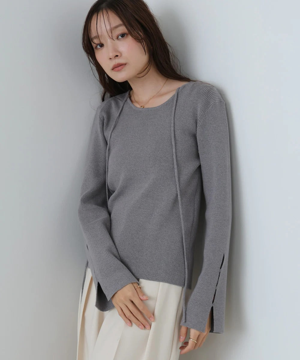 Bab Slit Knit Top