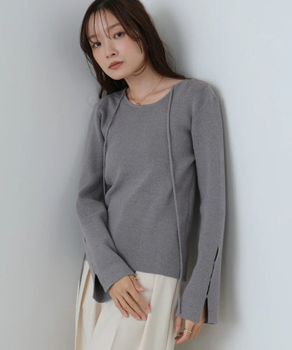 Bab Slit Knit Top