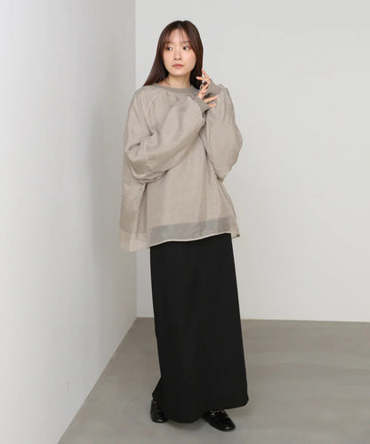 Bou Jeloud Sheer Layered Fleece Sweatshirt