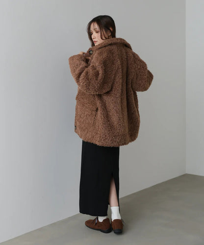 Bab Shaggy Mid-Length Outerwear