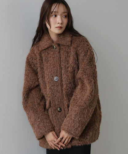 Bab Shaggy Mid-Length Outerwear
