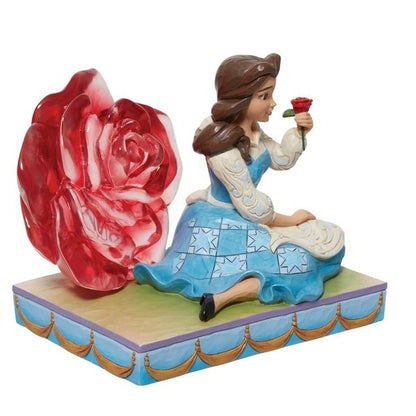 Disney Traditions Beauty and the Beast Belle Clear Rose