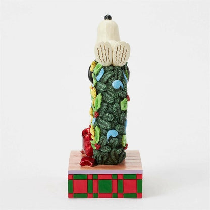 Snoopy Christmas Sleeping Wreath LED