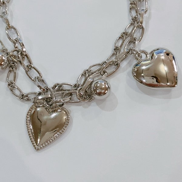 Double Heart Bracelet