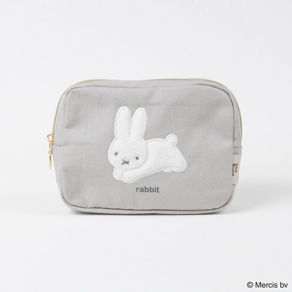 MIFFY BRUNA FLUFFY APPLIQUE Square Pouch