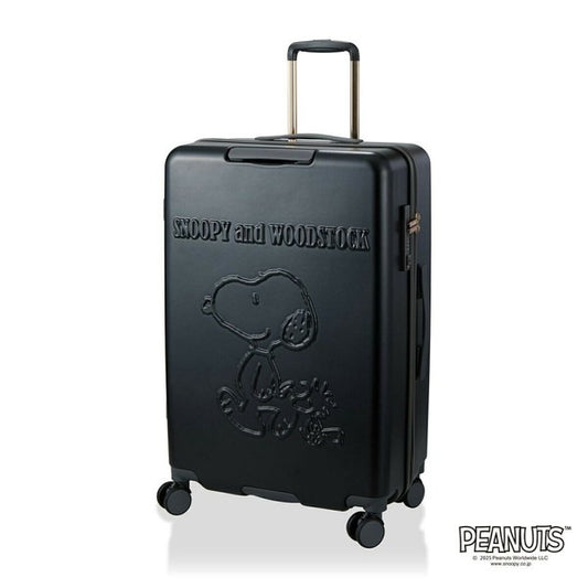 Snoopy Large Zipper Luggage BK