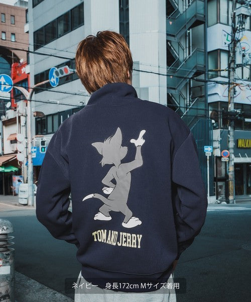 TOM T-100 High-Neck Big Sweatshirt with Back Print