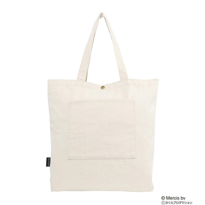 Miffy Meets Maruko Sagara Embroidery Canvas Tote Bag
