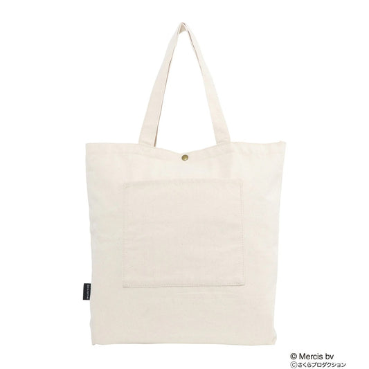 Miffy Meets Maruko Sagara Embroidery Canvas Tote Bag
