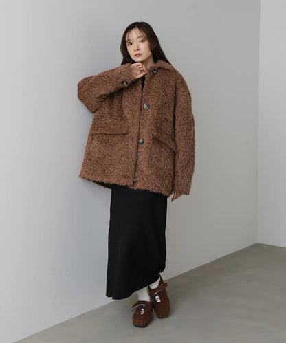 Bab Shaggy Mid-Length Outerwear