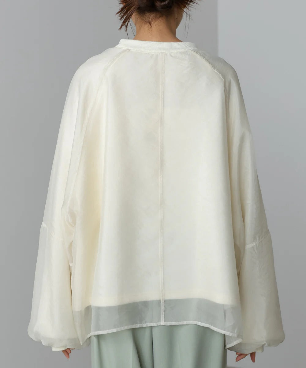 Bou Jeloud Sheer Layered Fleece Sweatshirt