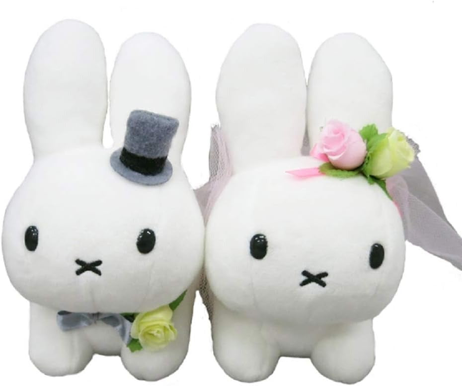 Bruna Family Miffy Wedding Doll Rabbit Plush Toy