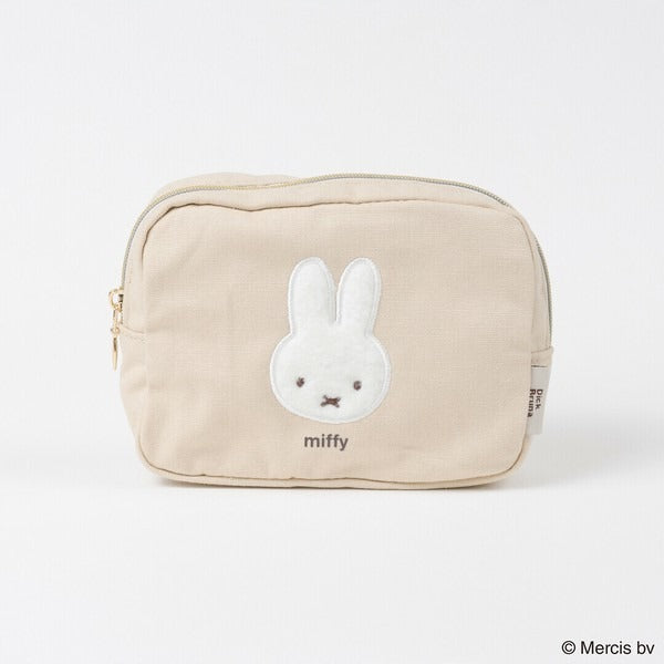 MIFFY BRUNA FLUFFY APPLIQUE Square Pouch