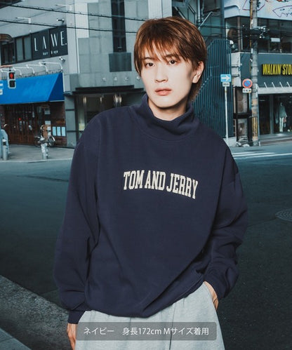 TOM T-100 High-Neck Big Sweatshirt with Back Print