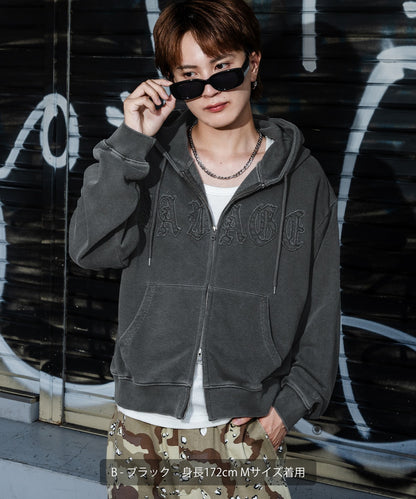 Vintage-Inspired Short-Length Fleece Sweatshirt with Zip-Up