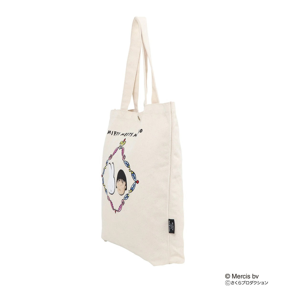 Miffy Meets Maruko Sagara Embroidery Canvas Tote Bag