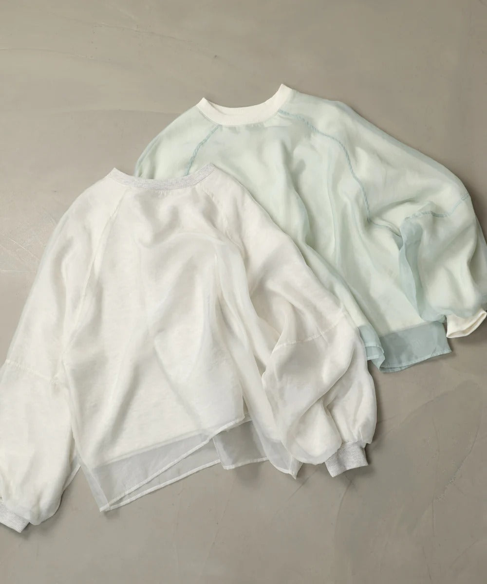 Bou Jeloud Sheer Layered Fleece Sweatshirt