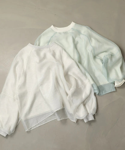 Bou Jeloud Sheer Layered Fleece Sweatshirt
