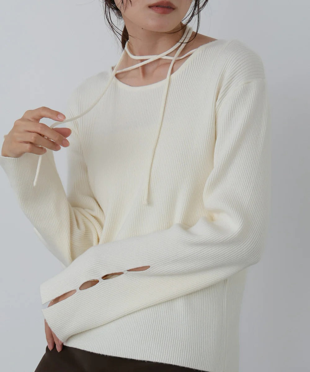 Bab Slit Knit Top