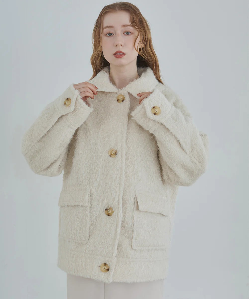 Bab Shaggy Mid-Length Outerwear