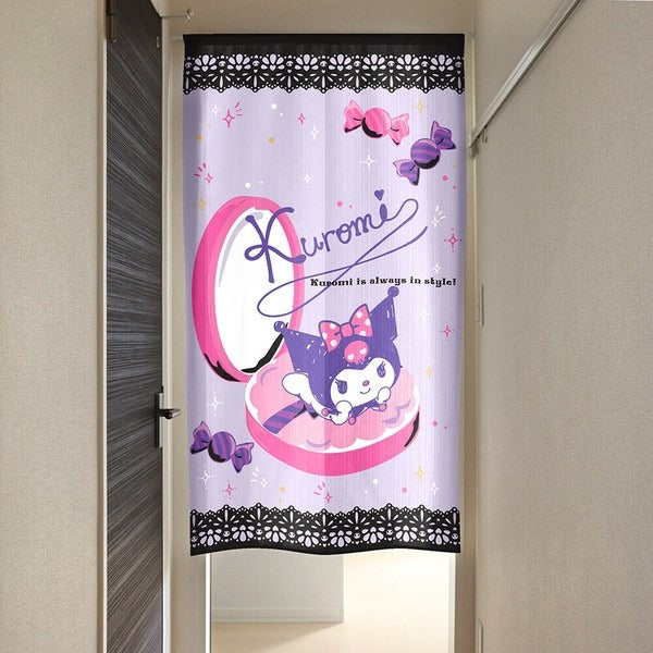 Sanrio "Kuromi Adult Cute Compact" Door Curtain Made in Japan
