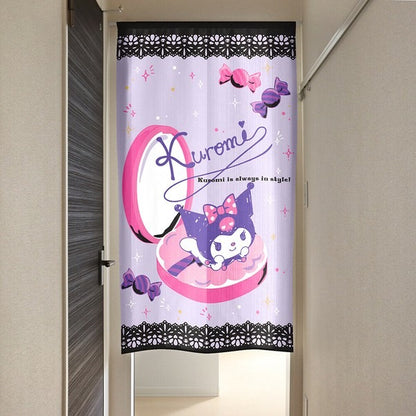 Sanrio "Kuromi Adult Cute Compact" Door Curtain Made in Japan