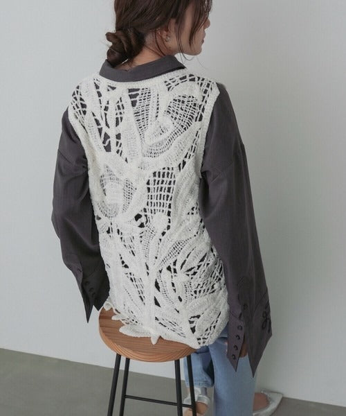 Mohair Crochet Tunic Vest