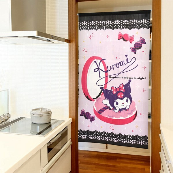 Sanrio "Kuromi Adult Cute Compact" Door Curtain Made in Japan