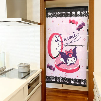 Sanrio "Kuromi Adult Cute Compact" Door Curtain Made in Japan