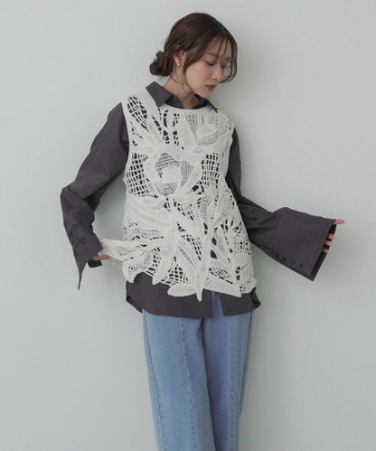 Mohair Crochet Tunic Vest