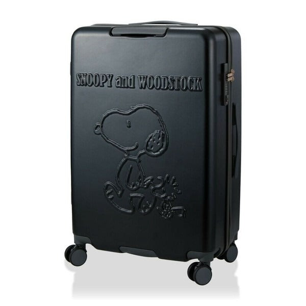 Snoopy Large Zipper Luggage BK