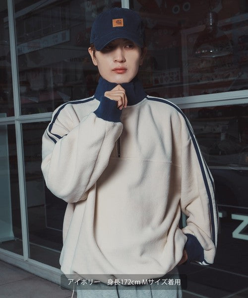 Fleece Half-Zip Track Pullover