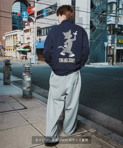 TOM T-100 High-Neck Big Sweatshirt with Back Print