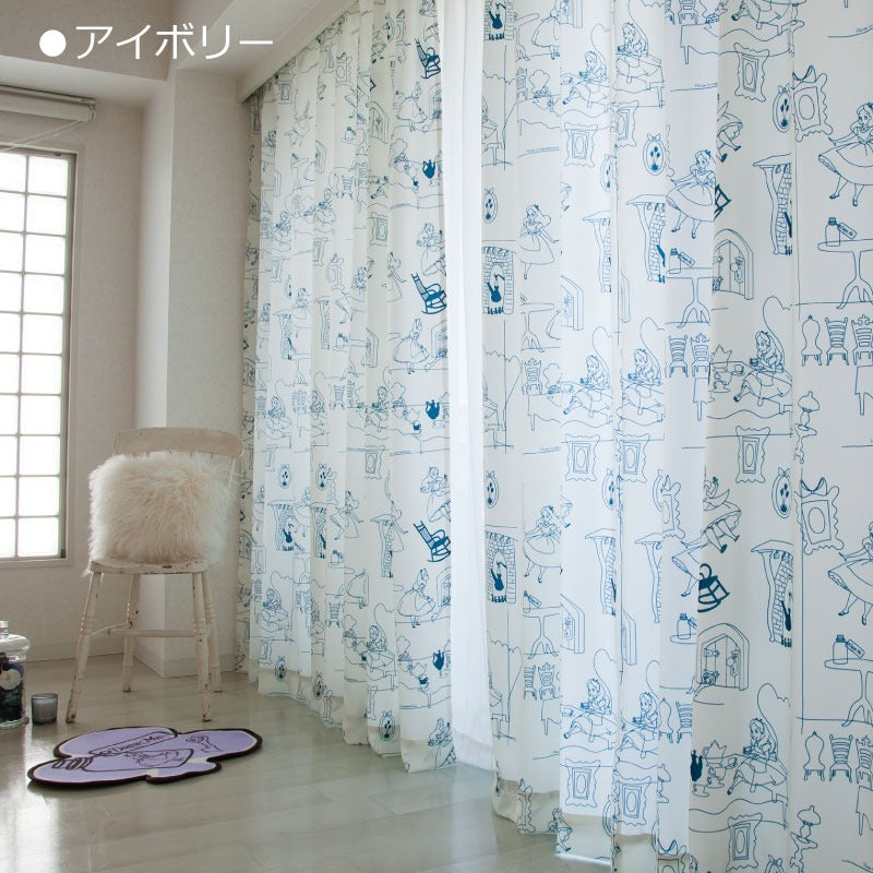 Alice in Wonderland Curtains 2-Pack Made in Japan