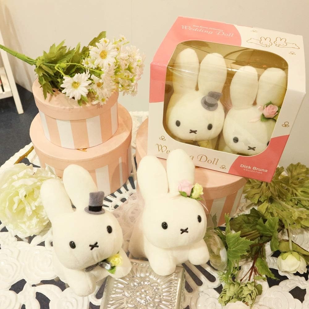 Bruna Family Miffy Wedding Doll Rabbit Plush Toy