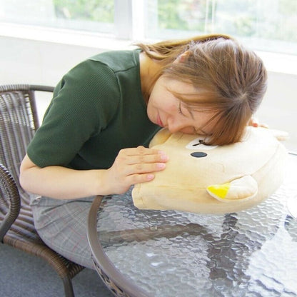 Rilakkuma Neck Pillow with Hood