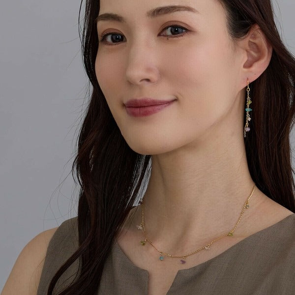 Natural Stone Multi-Stone Mix Necklace