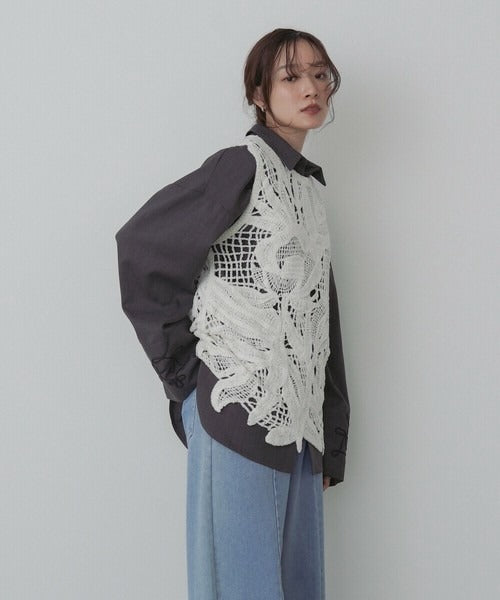 Mohair Crochet Tunic Vest