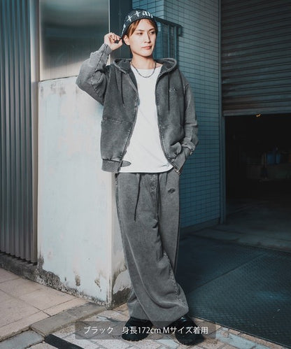 SIDEWAYSTANCE Chemical Fleece Tuck Pants