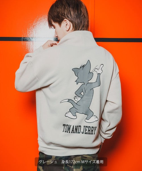 TOM T-100 High-Neck Big Sweatshirt with Back Print