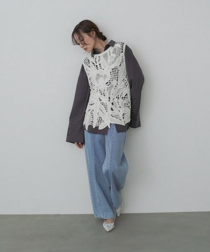 Mohair Crochet Tunic Vest