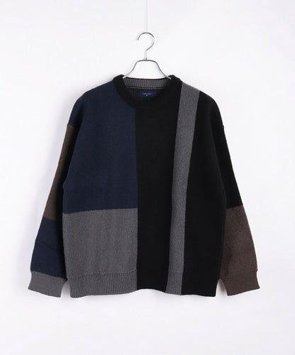 Blocking Color-Blocked Crew Knit