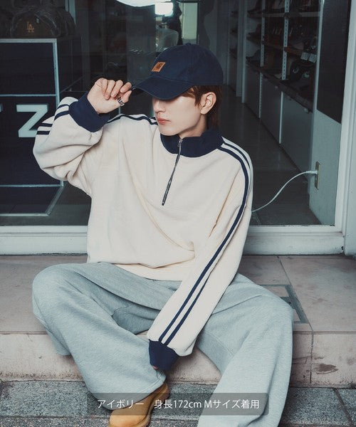 Fleece Half-Zip Track Pullover