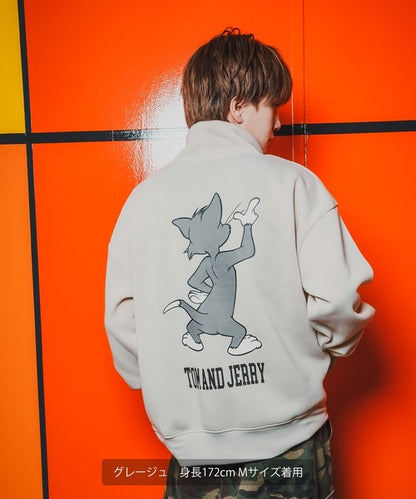 TOM T-100 High-Neck Big Sweatshirt with Back Print