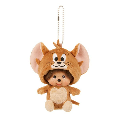 Tom and Jerry x Monchhichi Jerry Monchhichi Large Face SS Keychain